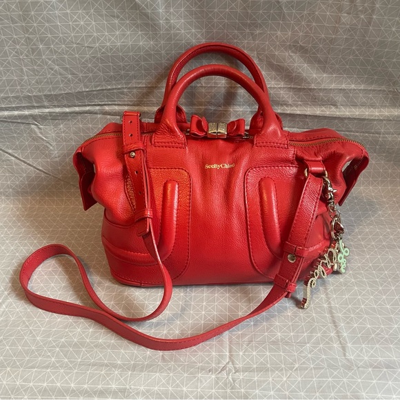 See By Chloe Handbags - See by Chloe Kay Red Leather Satchel w/Charms
